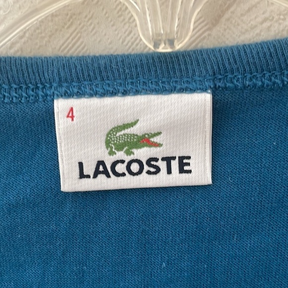 LACOSTE Tshirt Size 4 / medium - Picture 4 of 4
